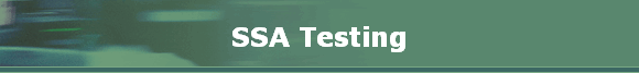 SSA Testing